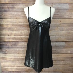 Topshop Metallic Pencil Dress